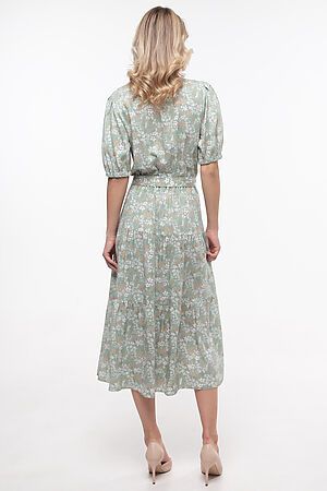 Платье REMIX (Оливковый, цветы) 7852/1 #851108