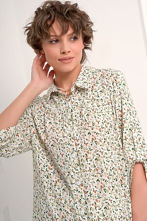 Блуза BELLOVERA (Бежевый, зеленый) 31Б5001 #851292