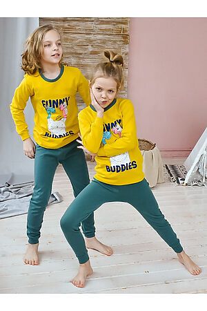 Пижама СОЛЬ&ПЕРЕЦ (Желтый-зеленый) SPP2007 #851626