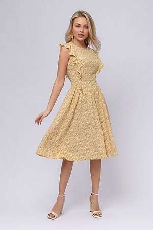 Платье 1001 DRESS (Желтый (принт)) 0101315YF #853189