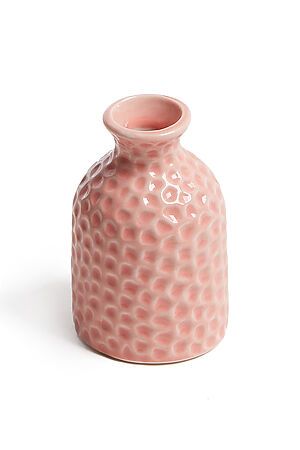 Ваза керамическая ваза декоративная с глазурью ваза рельефная для цветов... Nothing Shop (Пастельно-розовый,) 307520 #853654