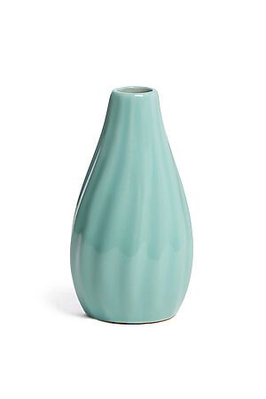 Ваза керамическая ваза декоративная с глазурью ваза рельефная для цветов... Nothing Shop (Бирюзовый,) 307522 #853664