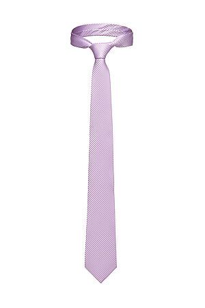 Галстук классический галстук мужской в рубчик галстук в деловом стиле "Игроки" SIGNATURE (Лавандовый, белый,) 299819 #853817