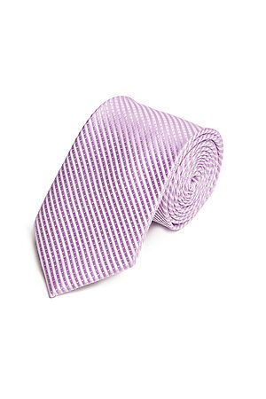 Галстук классический галстук мужской в рубчик галстук в деловом стиле "Игроки" SIGNATURE (Лавандовый, белый,) 299819 #853817
