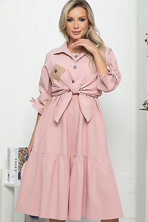 Костюм (Блуза+Платье) LADY TAIGA (Пудра) К5516 #857485