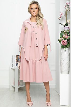 Костюм (Блуза+Платье) LADY TAIGA (Пудра) К5516 #857485