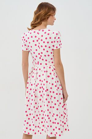 Платье VAY (Поинт белый-розовый) #861421
