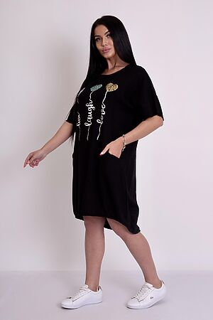 Платье-туника LIKA DRESS (Черный) 8303 #862954