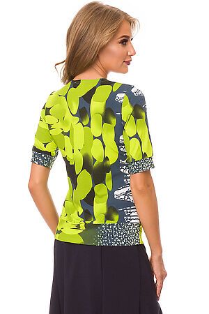Блуза РАЗНЫЕ БРЕНДЫ (Серо-зеленый принт) КБЛ6-503 #86821