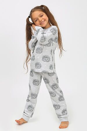 Детская пижама с брюками Ежики арт. ПУ-013-045 НАТАЛИ (Серый) 32209 #875489