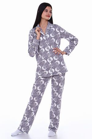 Пижама с брюками арт. ПД-006 НАТАЛИ (Кошки серые) 32207 #875497