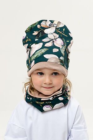 Комплект шапка и шарф Орхидея Темная НАТАЛИ (Бежевый) 32102 #875571