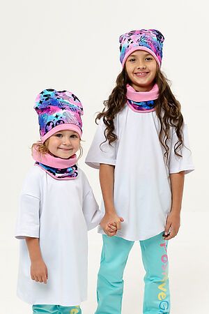 Комплект шапка и шарф Микки Розовый НАТАЛИ 31694 #875894