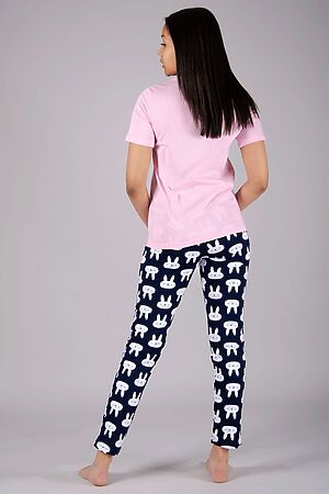 Пижама с брюками Компот НАТАЛИ (Синий,розовый) 31352 #876123
