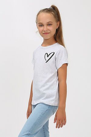 Детская футболка Сердечко меланж арт. ФУ/сердечко-меланж НАТАЛИ (В ассортименте) 31237 #876154