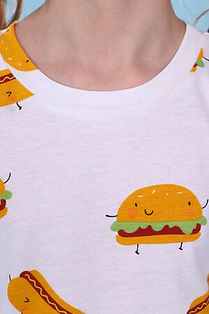 Сорочка Гамбургеры арт. ПД-020-039 НАТАЛИ (Белый) 31236 #876155