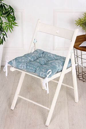 Подушка для мебели Bio-Line квадратная с 4 завязками, 4 точки рогожка НАТАЛИ (Зеленый) 30648 #876497