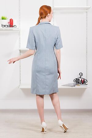 Платье BRASLAVA (Светло-серый меланж) 4852-2 #884051