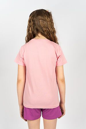 Костюм с шортами 41107 (футболка+ шорты) НАТАЛИ (С.розовый/лиловый) 39376 #885483