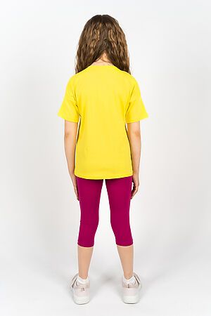 Костюм с бриджами 41105 (футболка+ бриджи) НАТАЛИ (Желтый/ягодный) 39374 #885486