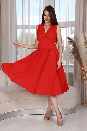 Платье П219 НАТАЛИ (Красный,белый) 38468 #890503