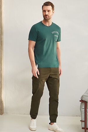 Футболка BeGood SS23MJ247 зеленый меланж НАТАЛИ 40202 #892076