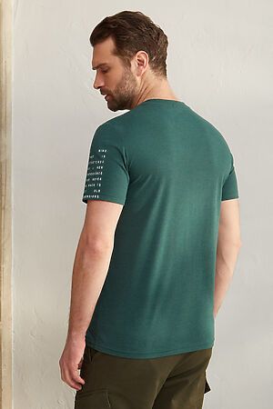 Футболка BeGood SS23MJ247 зеленый меланж НАТАЛИ 40202 #892076