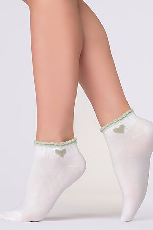 Носки GIULIA (Bianco/green) #893028