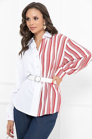 Блуза BELLOVERA (Белый, красный) 55Б5308 #893582