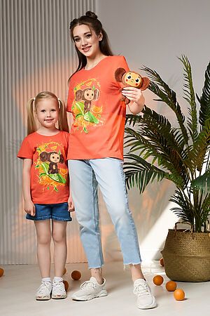 Детская футболка 11855 Чебурашка НАТАЛИ (Оранжевый) 39662 #895433