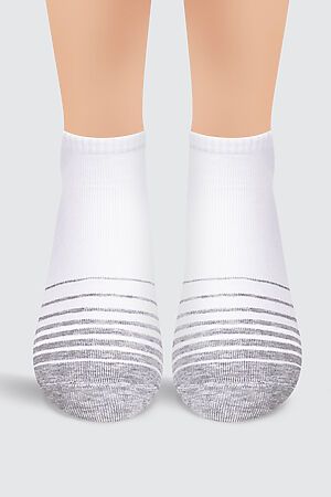 Носки CLEVER (Белый/меланж серый) Д5303 #897416