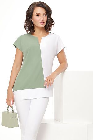 Блузка DSTREND (Серо-зелёный) Б-1643-0153-01 #899483