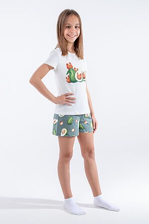 Пижама с шортами д/д Авокадо арт. ПД-009-015Н НАТАЛИ (Крем) 40505 #901156