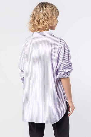 Блуза VILATTE (Белый-лавандовый) D29.789 #901988