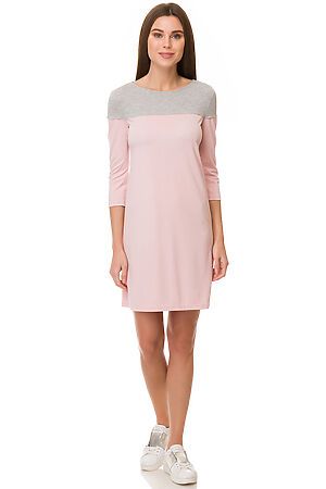 Платье GLOSS (Нежно-розовый/Серый) 22308-13 #90234