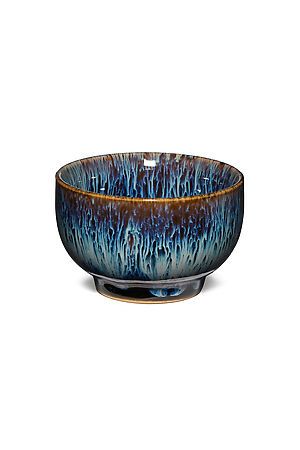 Пиала 100 мл керамическая с глазурью чашка с рисунком пиала для чайной... Nothing Shop (Синий, голубой) 294666 #902394