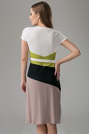 Платье MERSADA (Белый, оливковый, бежевый,) 308743 #902438
