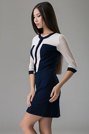 Платье MERSADA (Темно-синий, белый) 308807 #902472