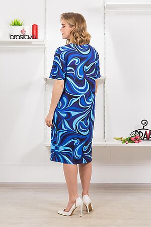 Платье BRASLAVA (Синий голубой с рисунком) 5813 #905173
