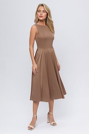 Платье 1001 DRESS, кофейный 0100532CF #905284 купить с доставкой в интернет-магазине OptMoyo.ru