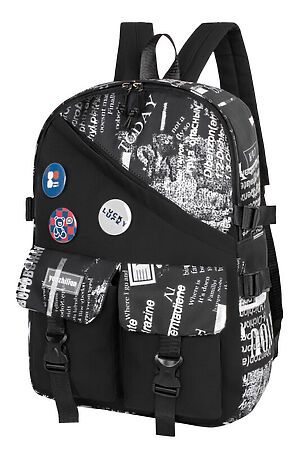 Молодежный рюкзак MERLIN ACROSS (Черно-серый) 12297 #905931