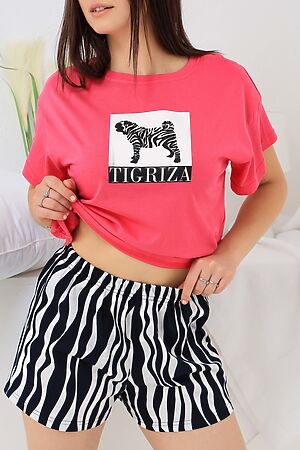 Пижама с шортами Tigriza НАТАЛИ (Розовый) 41736 #906537