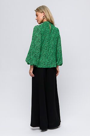 Блуза 1001 DRESS (Зеленый (принт)) 0102966GN #909172