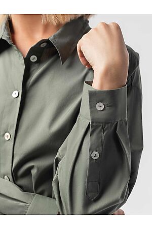 Блузка-рубашка VILATTE (Оливковый) D29.788 #911288
