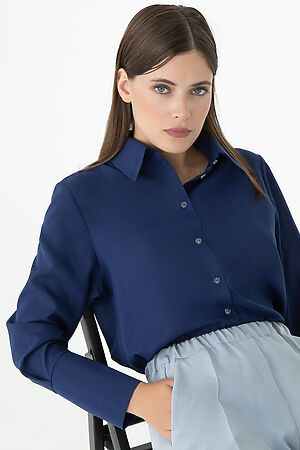 Блуза "Вернисаж" НЬЮ LADY TAIGA (Синяя) Б7134 #911671