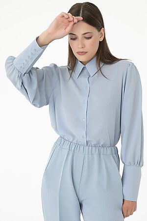 Блуза "Вернисаж" LADY TAIGA (Серо-голубая) Б7137 #911672