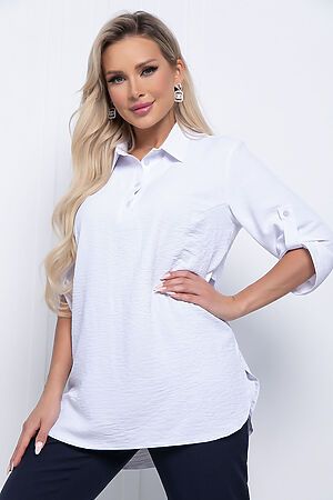Блуза "Магда" LADY TAIGA (Белая) Б7223 #913391