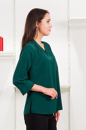 Блузка BRASLAVA (Тёмно-зелёный) 4247-3 #914226