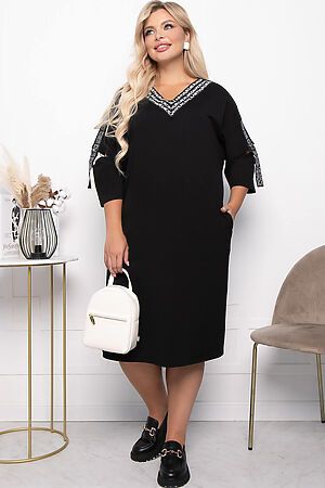 Платье "Серена" НЬЮ LADY TAIGA (Черный) П7212 #914841