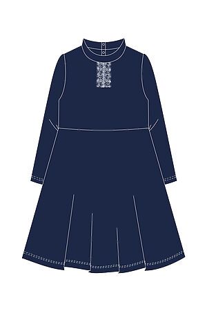 Платье  KIP (Тёмно-синий) ШК-ПЛ-08/1 #916675